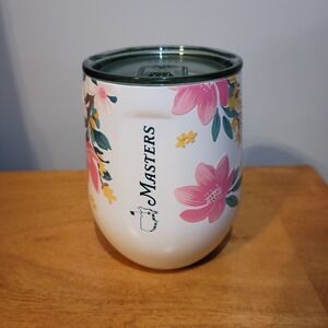 2026 MASTER GOLF 12oz. Corkcicle Wine Tumbler White With Azaleas New With Tag
